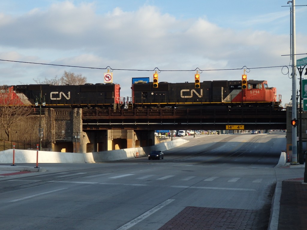 Foto: tren de Canadian National - Detroit (Michigan), Estados Unidos