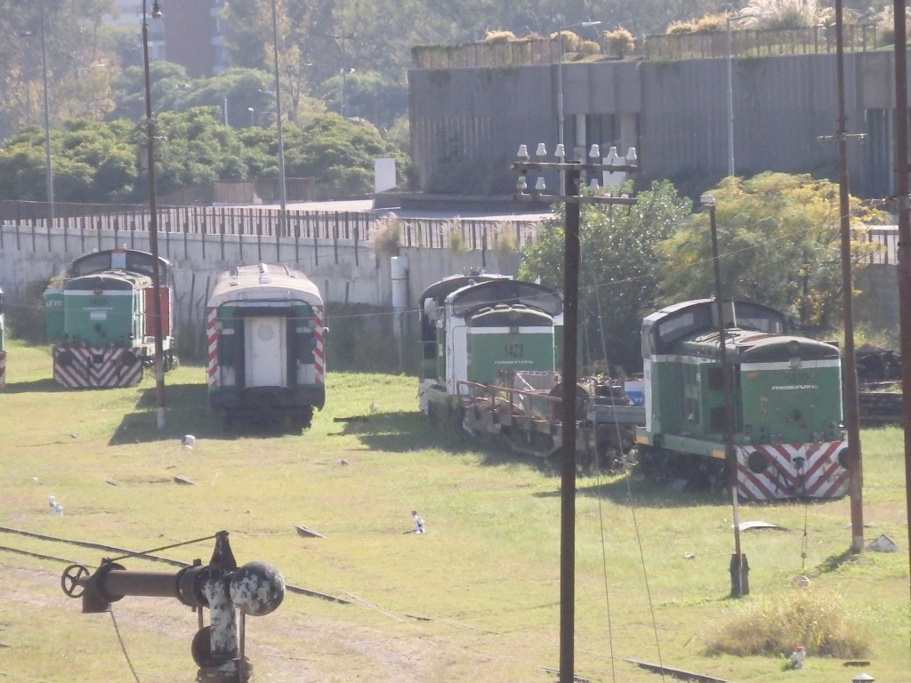Foto: playa del FC Mitre con material rodante de Ferrocentral - Córdoba, Argentina