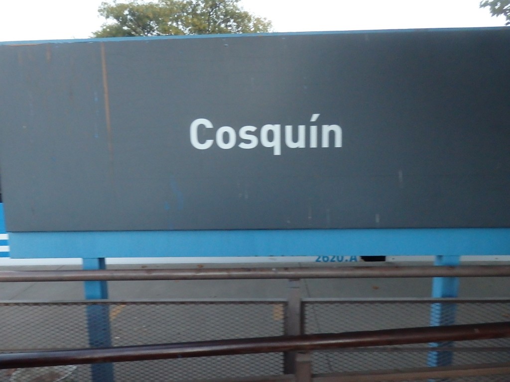 Foto: nomenclador de Trenes Argentinos - Cosquín (Córdoba), Argentina
