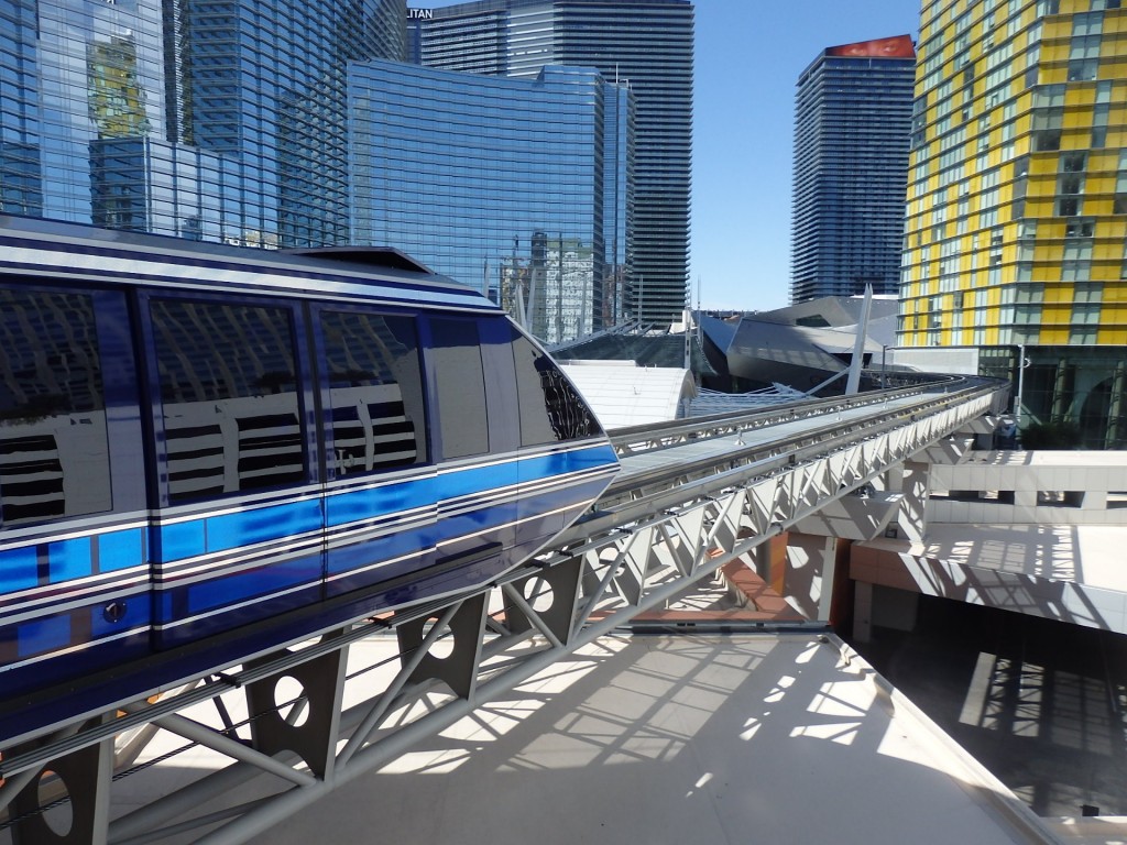 Foto: trencito intercasinos Aria Express - Paradise (Nevada), Estados Unidos