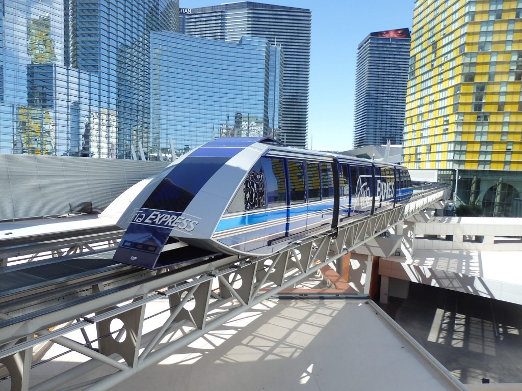 Foto: trencito intercasinos Aria Express - Paradise (Nevada), Estados Unidos