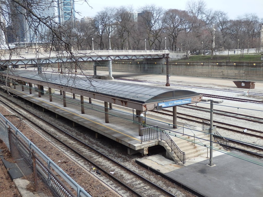 Foto: estación de la calle Van Buren, de Metra y South Shore Line - Chicago (Illinois), Estados Unidos