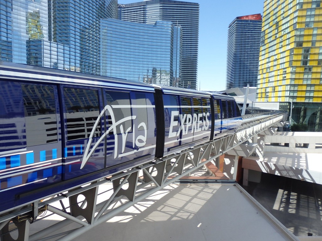 Foto: trencito intercasinos Aria Express - Paradise (Nevada), Estados Unidos