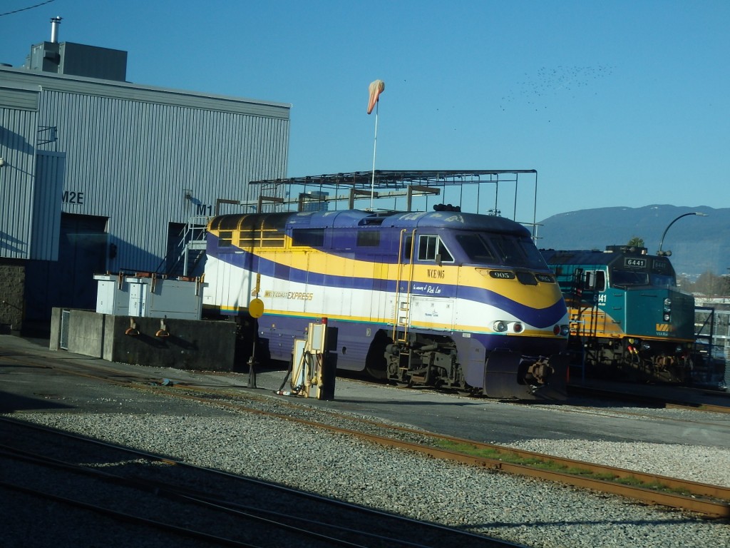 Foto: locomotora del West Coast Express - Vancouver (British Columbia), Canadá