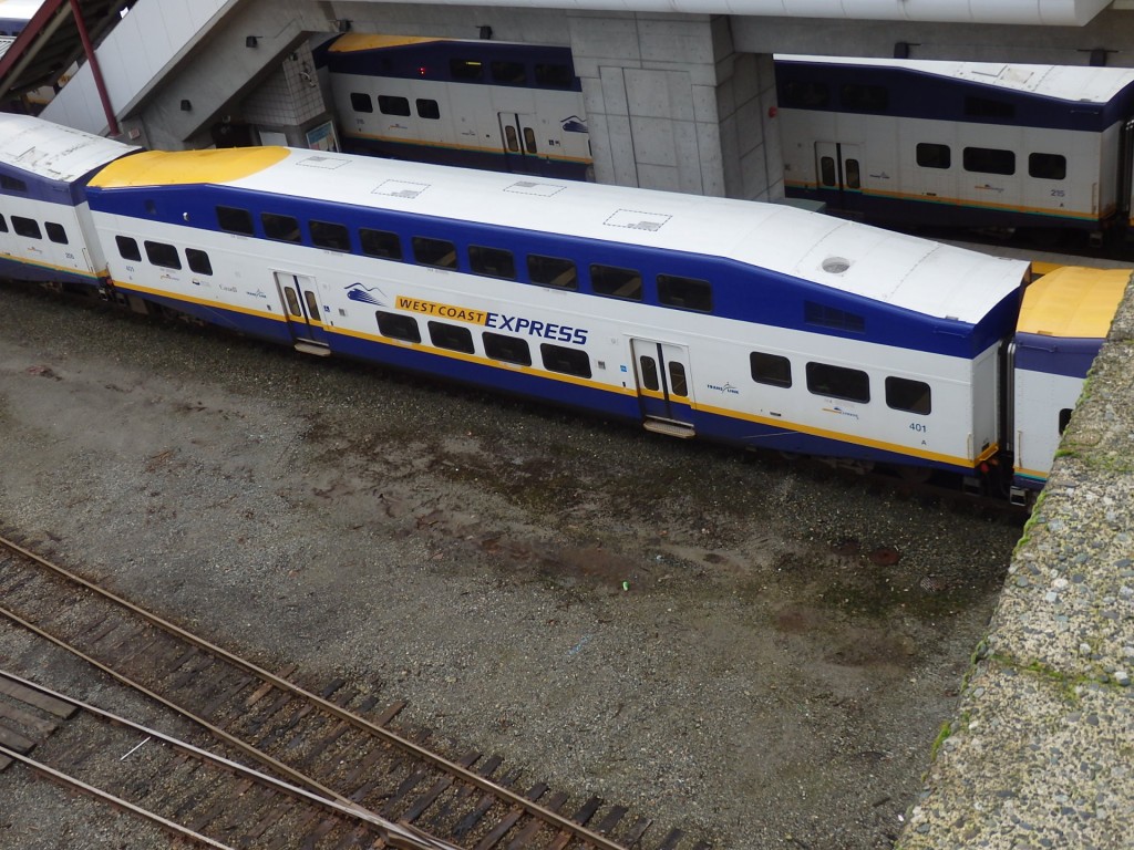 Foto: coches del tren local West Coast Express - Vancouver (British Columbia), Canadá