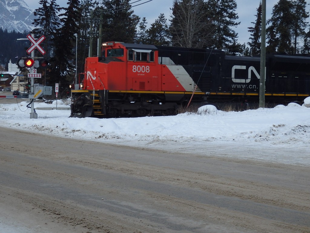 Foto: tren de Canadian National - Jasper (Alberta), Canadá