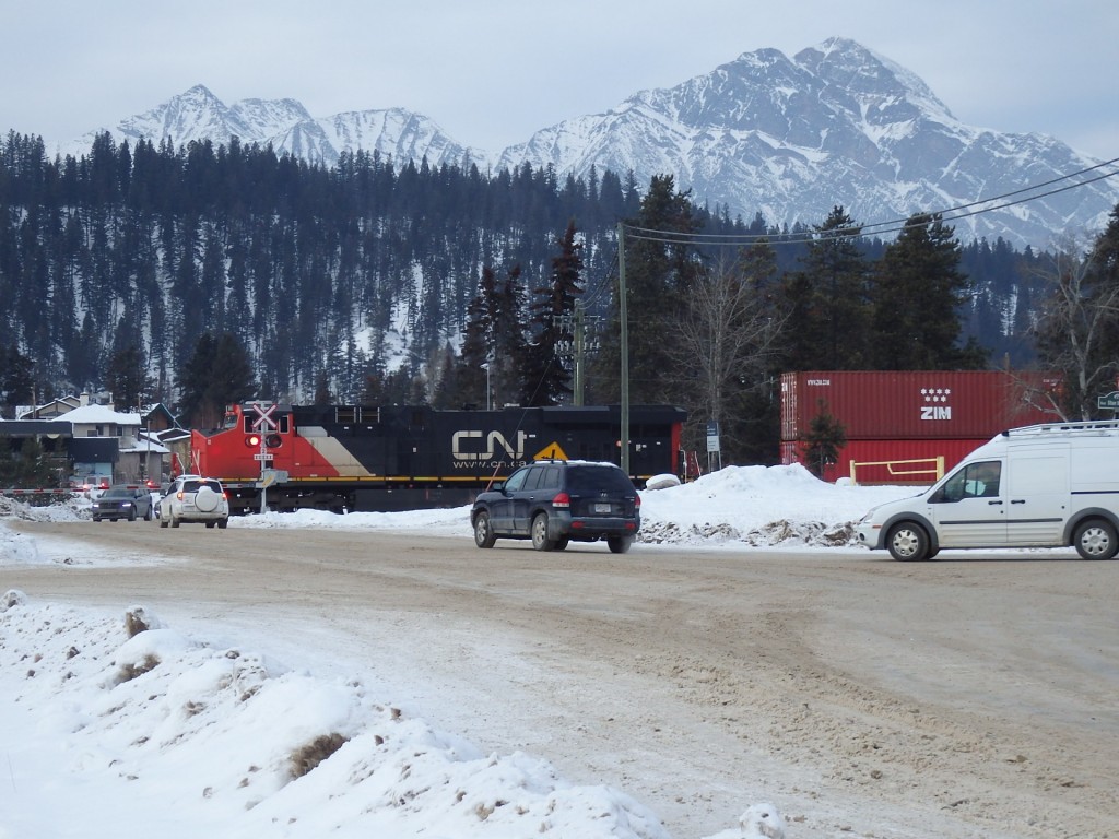 Foto: tren de Canadian National - Jasper (Alberta), Canadá