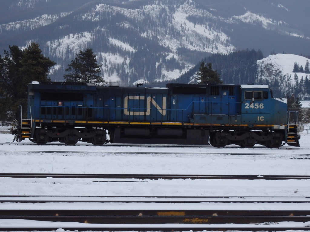 Foto: locomotora de Canadian National - Jasper (Alberta), Canadá
