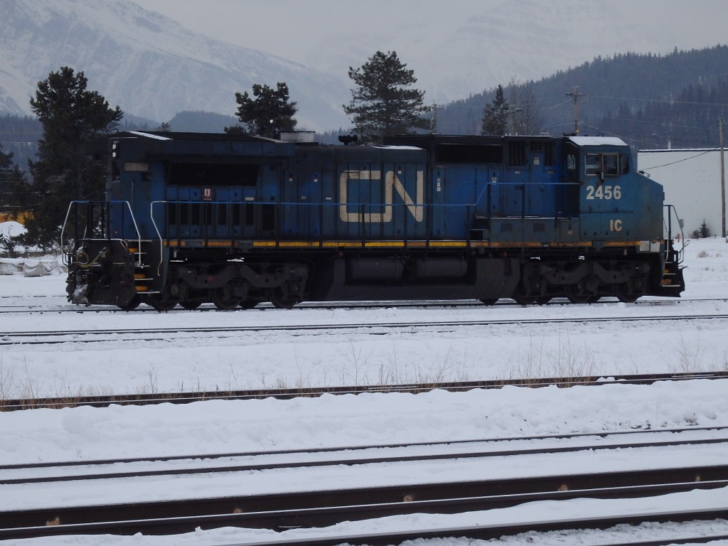 Foto: locomotora de Canadian National - Jasper (Alberta), Canadá