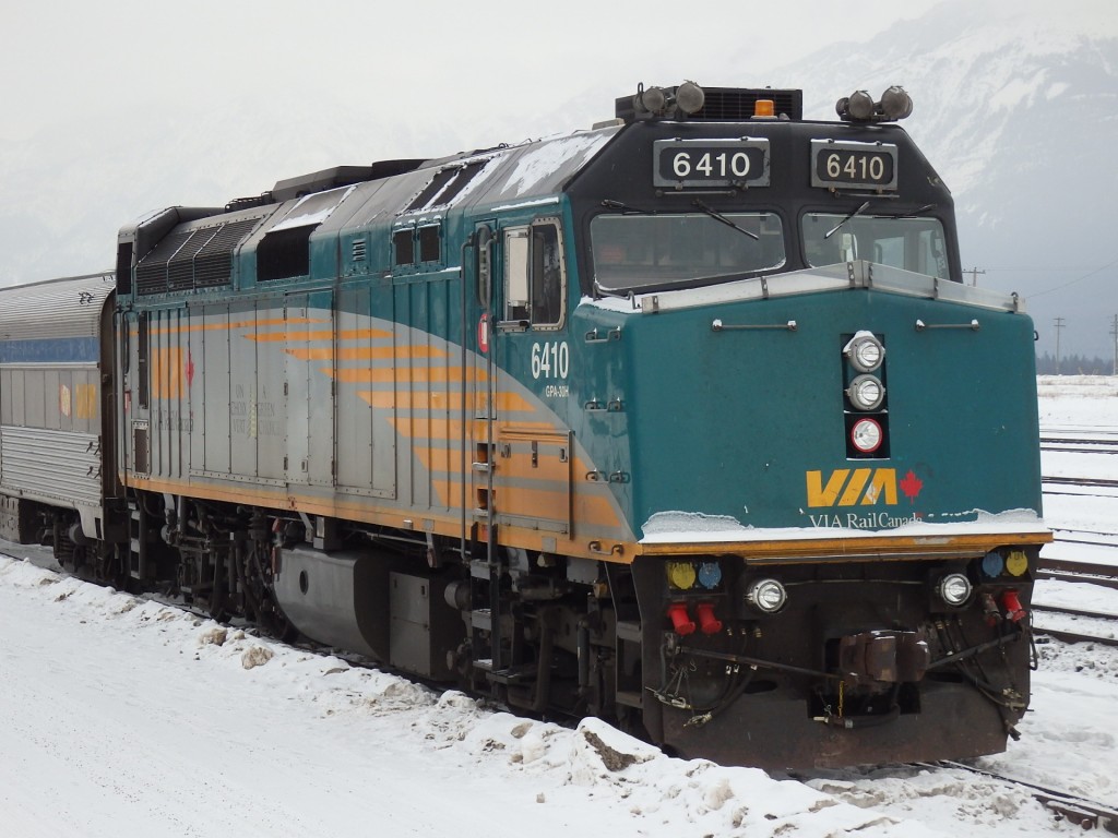 Foto: tren de Via Rail - Jasper (Alberta), Canadá