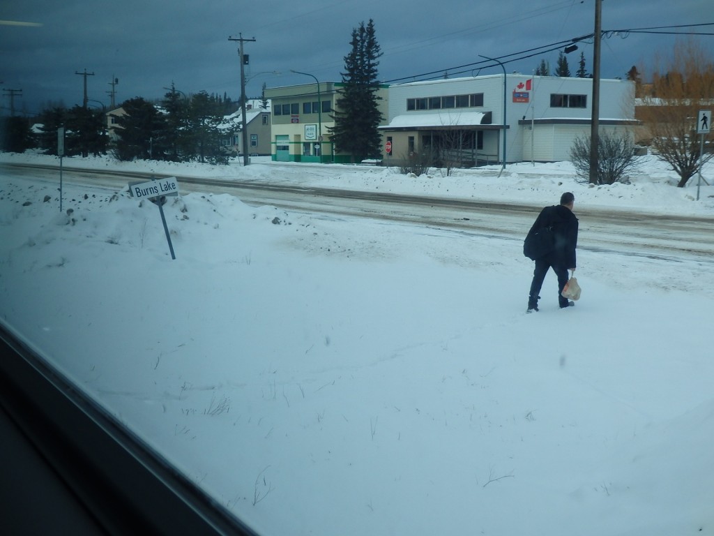 Foto: apeadero, bajo la nieve - Burns Lake (British Columbia), Canadá