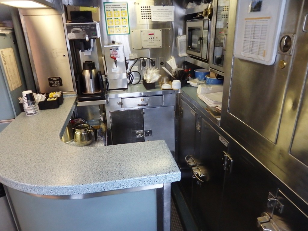 Foto: cocina del coche panorámico - Prince Rupert (British Columbia), Canadá