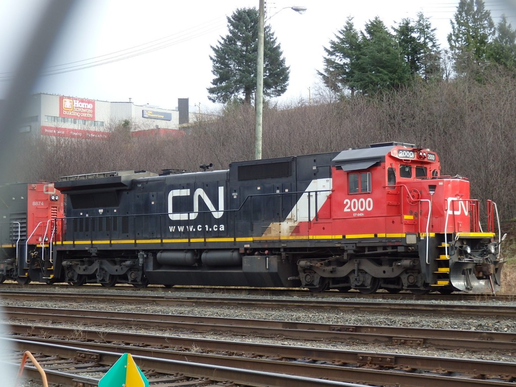 Foto: locomotora de Canadian National - Prince Rupert (British Columbia), Canadá