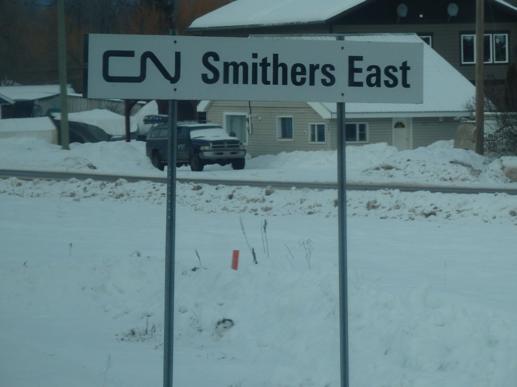 Foto: nomenclador de Canadian National - Smithers (British Columbia), Canadá