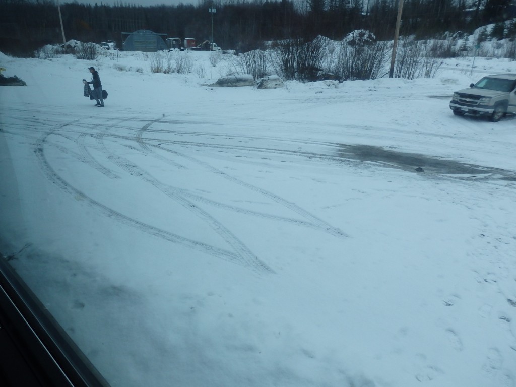 Foto: apeadero, invisible bajo la nieve - New Hazelton (British Columbia), Canadá