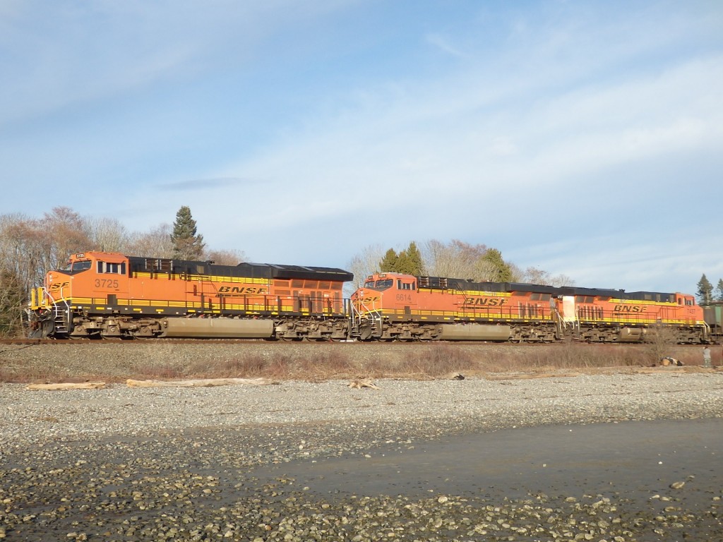 Foto: tren de Burlington Northern & Santa Fe - White Rock (British Columbia), Canadá