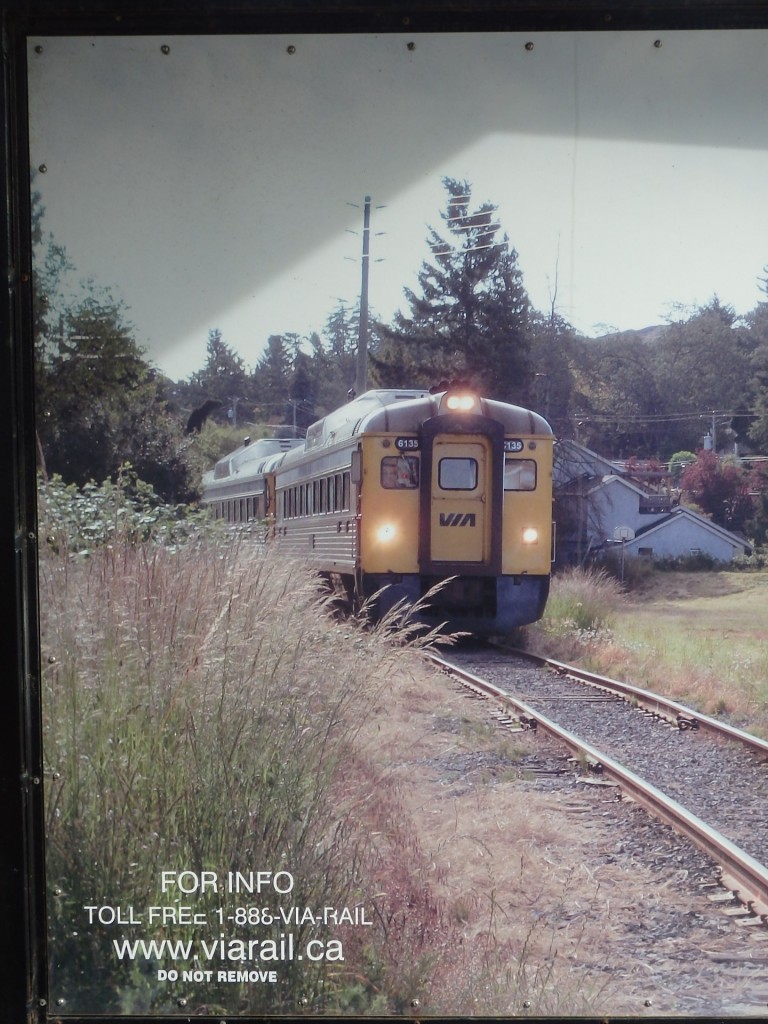 Foto: afiche en la ex parada - Esquimalt (British Columbia), Canadá