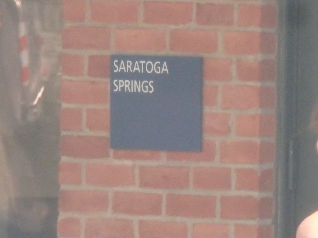 Foto: nomenclador de la estación - Saratoga Springs (New York), Estados Unidos