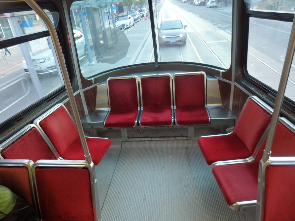 Foto: tranvía antiguo, parte posterior - Toronto (Ontario), Canadá