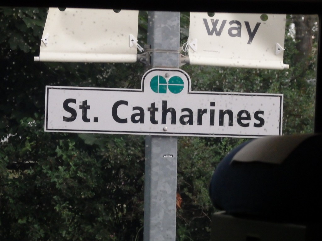 Foto: nomenclador de la estación - St. Catharines (Ontario), Canadá
