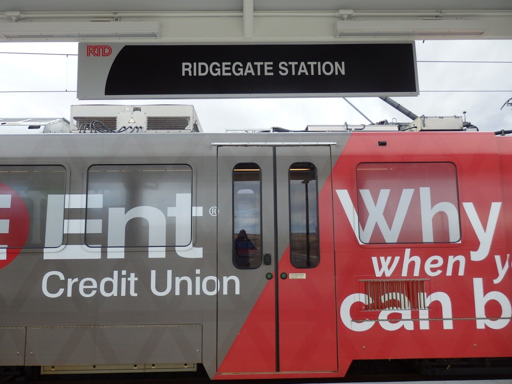 Foto: extremo de las Líneas R, E y F del metrotranvía de Denver - Lone Tree (Colorado), Estados Unidos