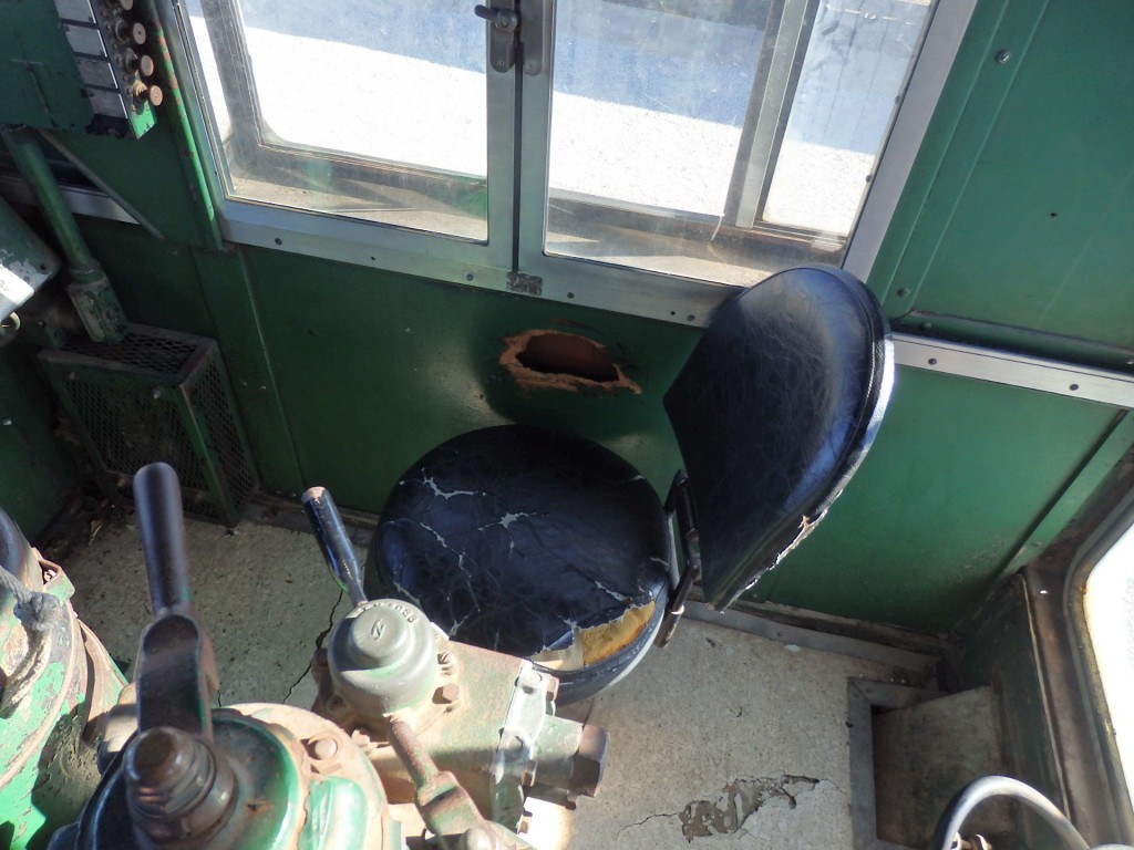 Foto: museo ferroviario, cabina de locomotora - Wichita (Kansas), Estados Unidos