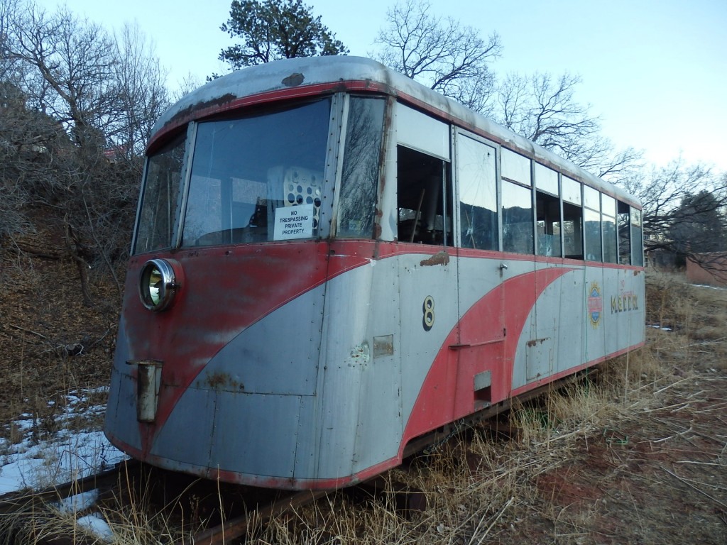 Foto: coches inactivos del trencito a cremallera - Manitou Springs (Colorado), Estados Unidos