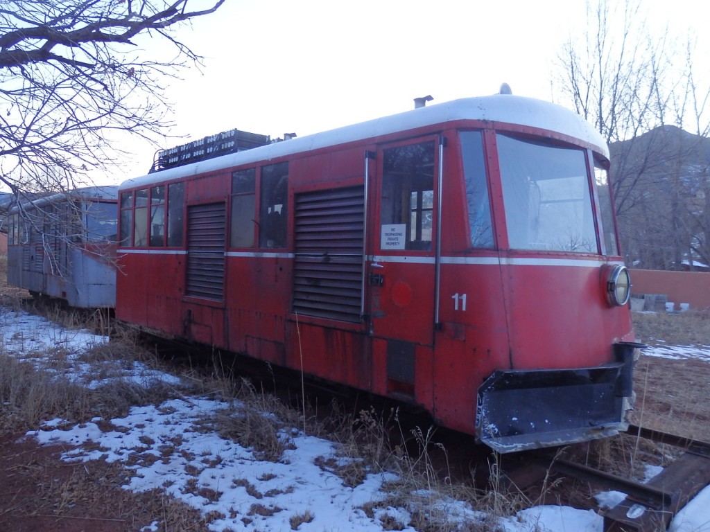 Foto: coches inactivos del trencito a cremallera - Manitou Springs (Colorado), Estados Unidos