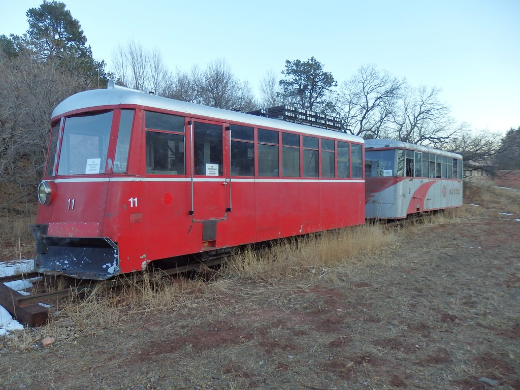 Foto: coches inactivos del trencito a cremallera - Manitou Springs (Colorado), Estados Unidos