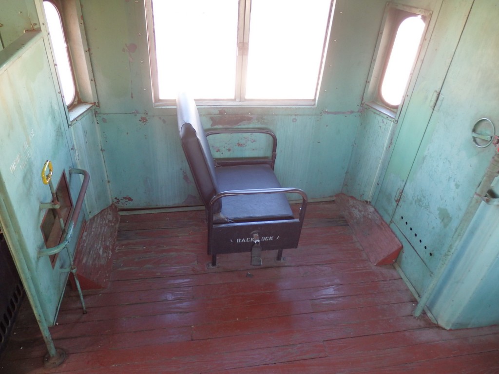 Foto: museo ferroviario; interior de furgón - Wichita (Kansas), Estados Unidos