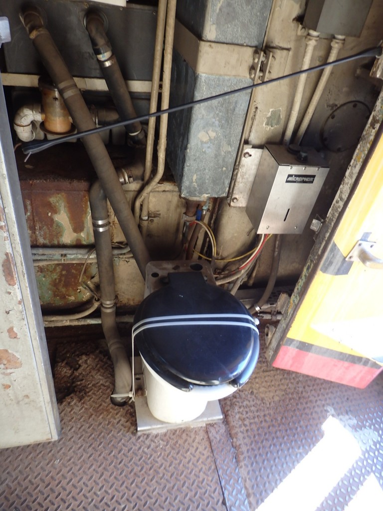 Foto: museo ferroviario, interior de locomotora - Wichita (Kansas), Estados Unidos