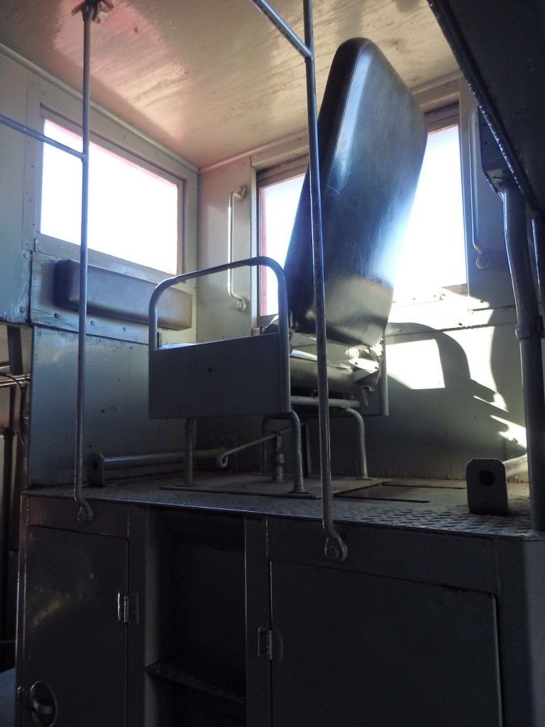 Foto: museo ferroviario; interior de furgón - Wichita (Kansas), Estados Unidos