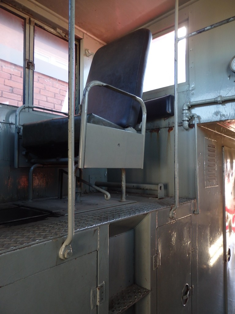 Foto: museo ferroviario; interior de furgón - Wichita (Kansas), Estados Unidos