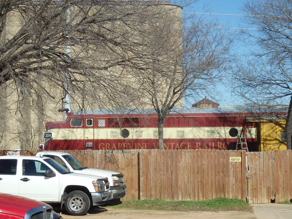 Foto: locomotora del tren turístico - Grapevine (Texas), Estados Unidos