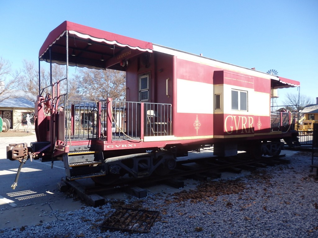 Foto: furgón del tren turístico - Grapevine (Texas), Estados Unidos