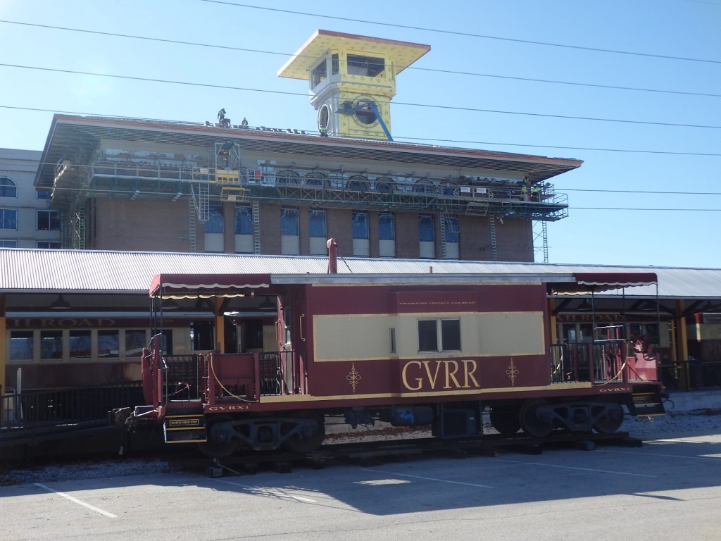 Foto: furgón del tren turístico - Grapevine (Texas), Estados Unidos
