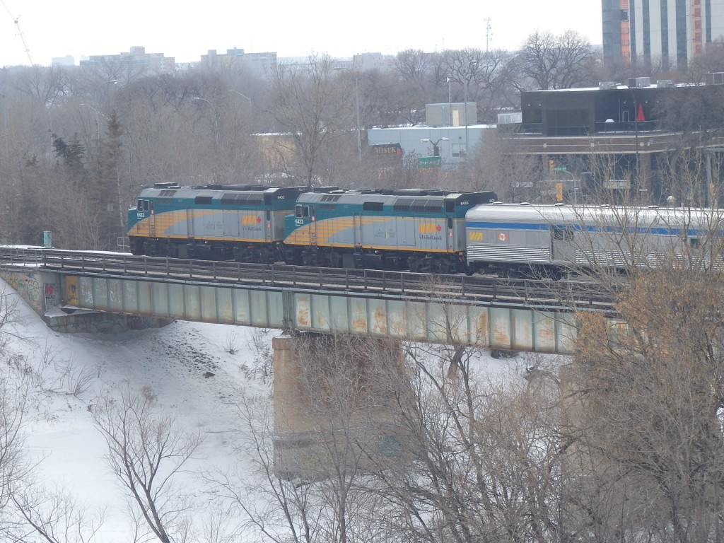 Foto: material rodante de Via Rail - Winnipeg (Manitoba), Canadá