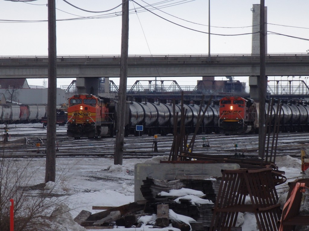 Foto: trenes de Burlington Northern & Santa Fe - Winnipeg (Manitoba), Canadá