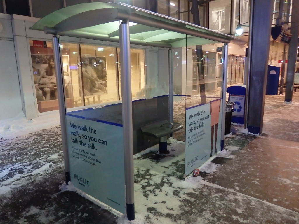 Foto: refugio de metrotranvía - Calgary (Alberta), Canadá