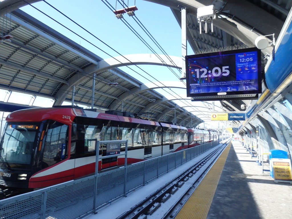 Foto: metrotranvía, estación Sunalta - Calgary (Alberta), Canadá