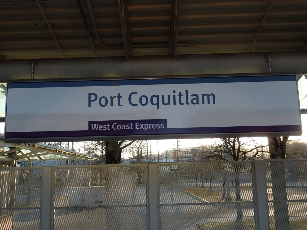 Foto: estación del tren local WCE - Port Coquitlam (British Columbia), Canadá