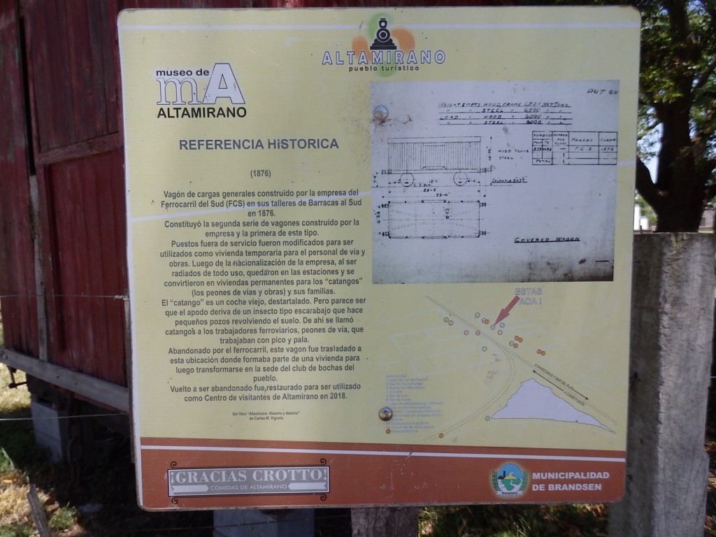 Foto: vagón de 1876 - Altamirano (Buenos Aires), Argentina