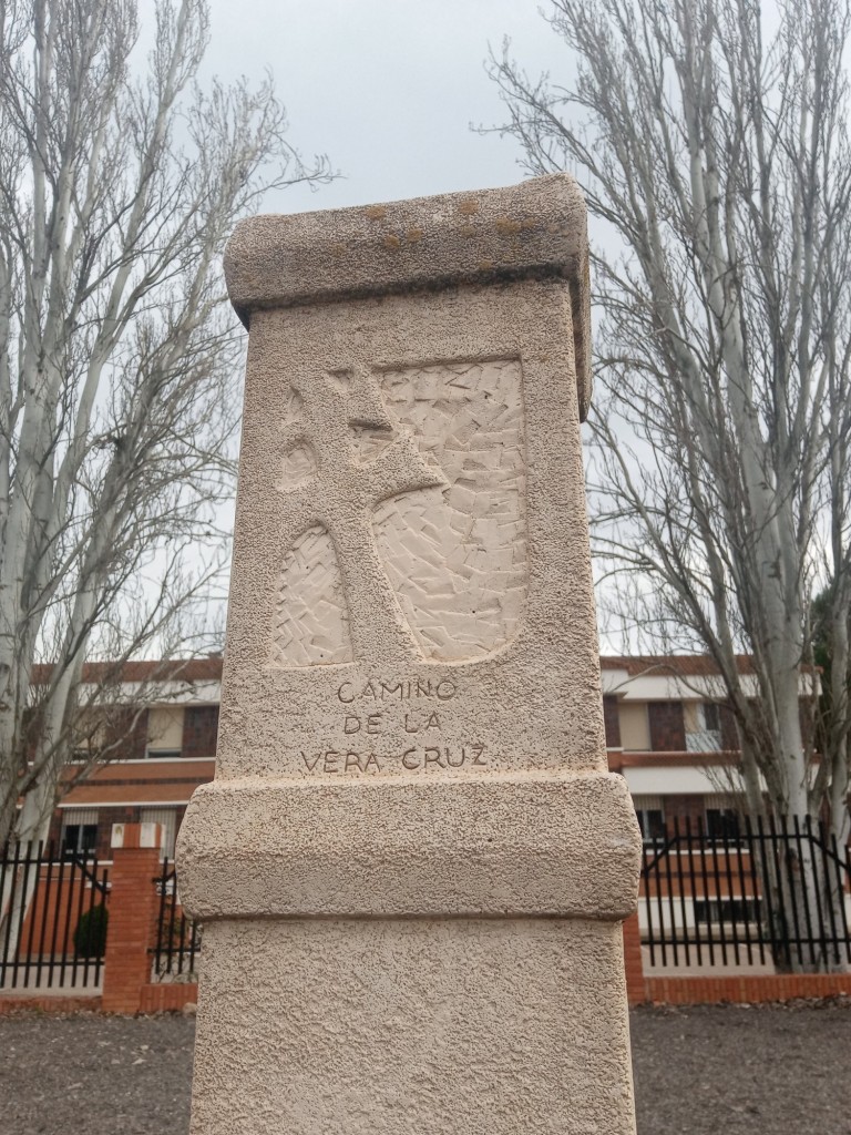 Foto: Hito del camino de la Vera Cruz - Calatayud (Zaragoza), España