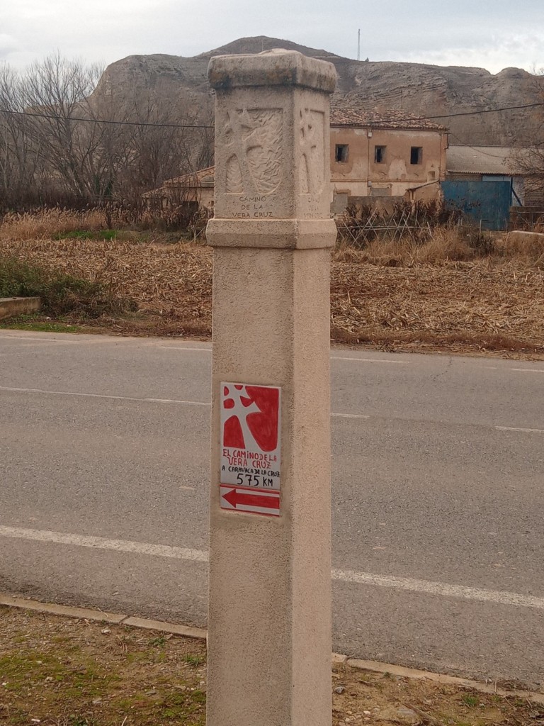 Foto: Hito del camino de la Vera Cruz - Calatayud (Zaragoza), España