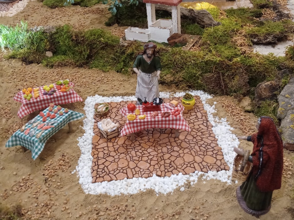 Foto: Navidad 2022 Nacimiento de la parroquia de San Antonio - Calatayud (Zaragoza), España