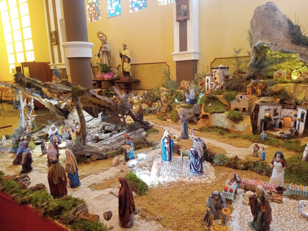 Foto: Navidad 2022 Nacimiento de la parroquia de San Antonio - Calatayud (Zaragoza), España