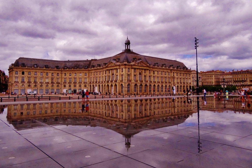 Foto: Miroir d'Eau - Place de la Bourse - Bordeaux (Aquitaine), Francia