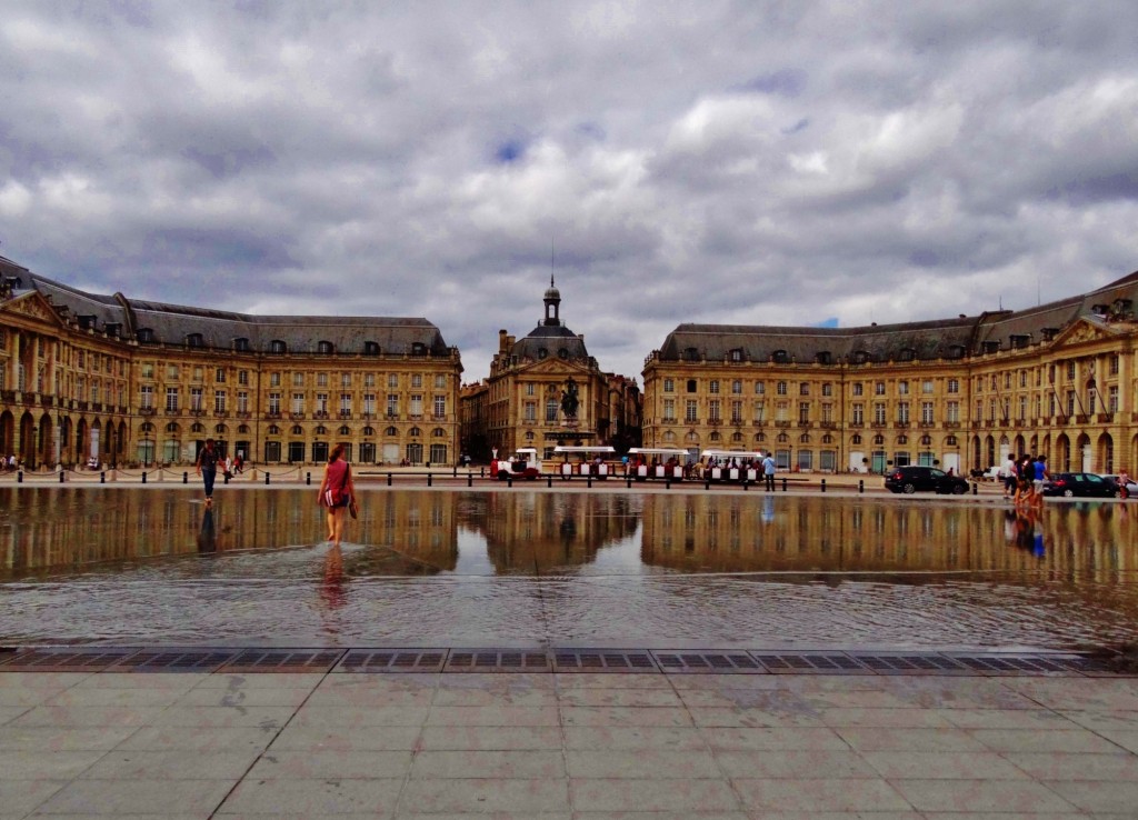 Foto: Miroir d'Eau - Place de la Bourse - Bordeaux (Aquitaine), Francia