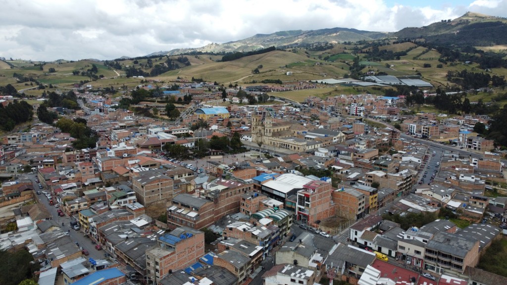 Foto: Fotografía aérea de Villapinzón - Villapinzón (Cundinamarca), Colombia