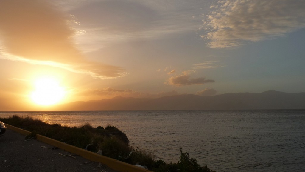 Foto: Atardecer en el estrecho - Reggio Calabria (Calabria), Italia